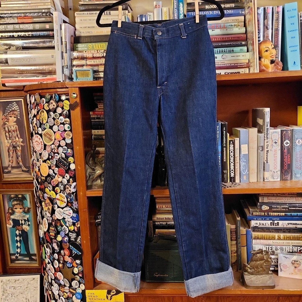 Vintage Zena Jeans Medium Wash High Rise Straight Leg Denim 80s 90s Size 9